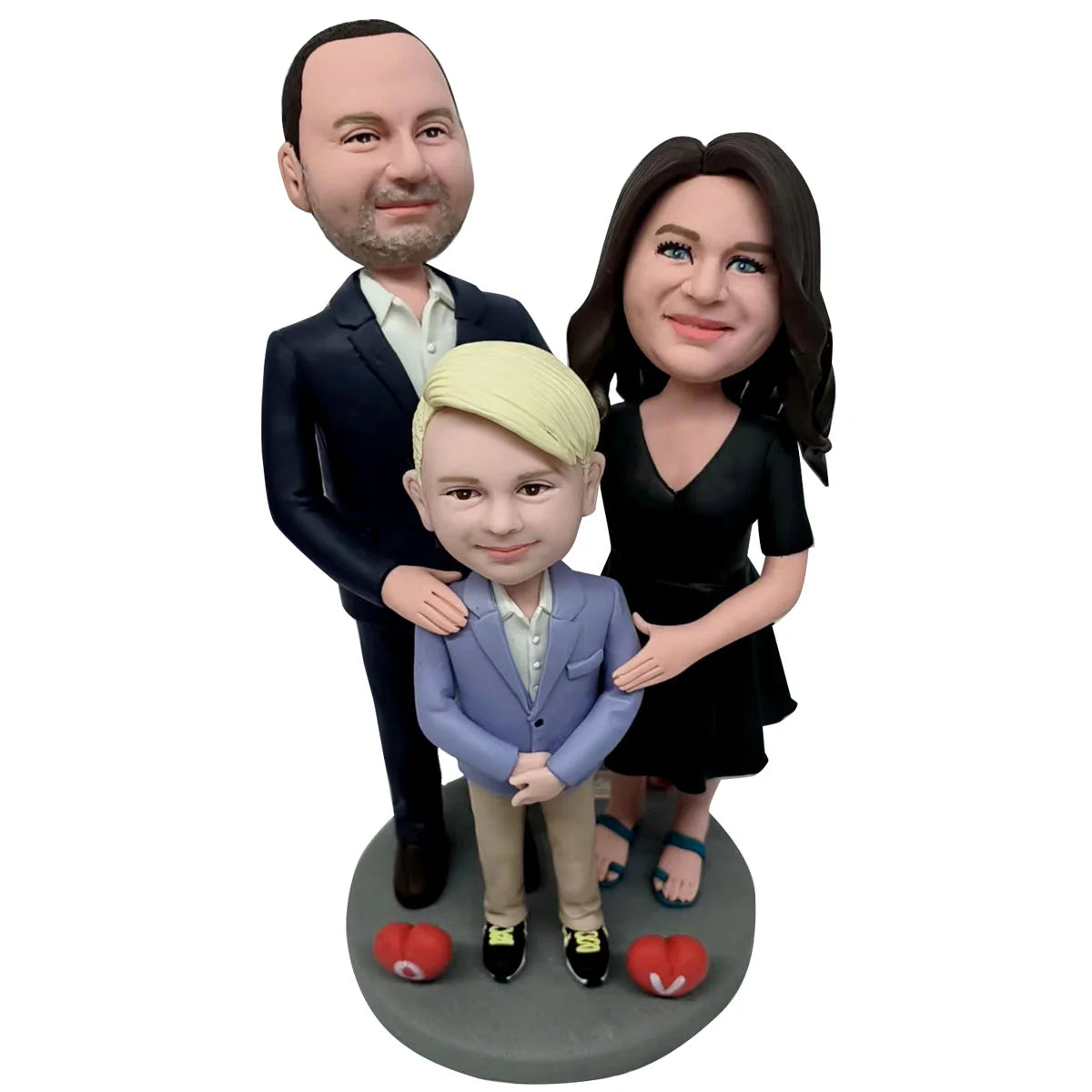 Vollständig anpassbare 3-Personen-Bobblehead