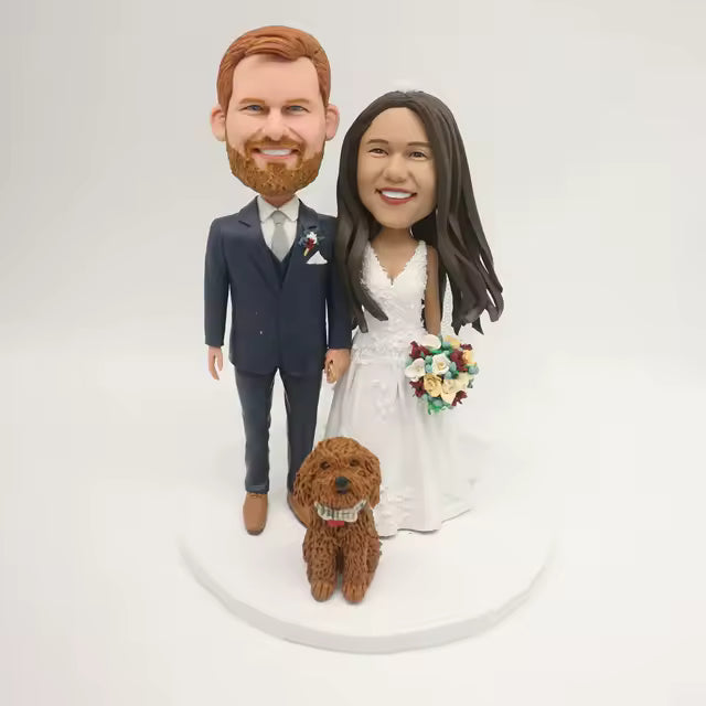Vollständig anpassbare 2-Personen-Bobblehead