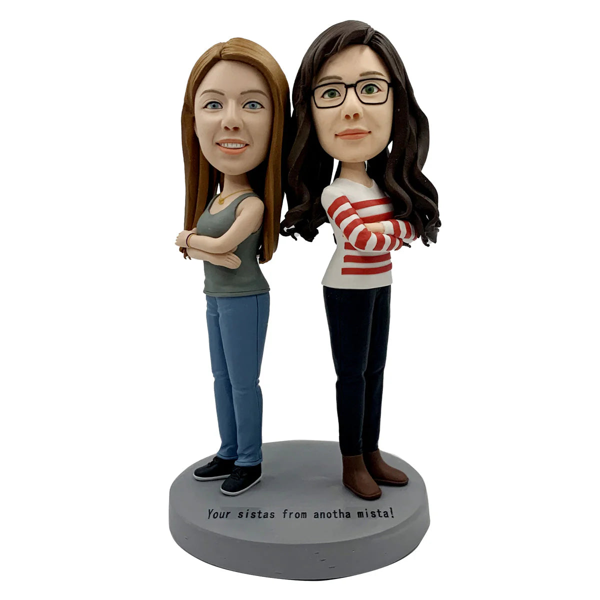 Vollständig anpassbare 2-Personen-Bobblehead