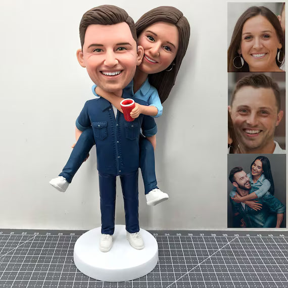 Vollständig anpassbare 2-Personen-Bobblehead